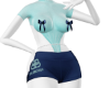 BB Blue Short Set