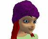 Purple Hat with Red hair
