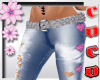 JEANS HEART PINK