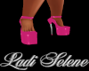 !LS Chrome Pink Heels
