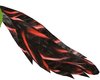 black/red Wolf Tail