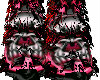 Pink/Black Skull Dj Boot