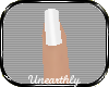 [U] Matte White Nail