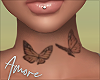 !Butterflies Neck Tattoo