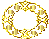 Gold Wreath Sticker 1