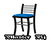 Black Blue Barstool