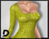 [D] Gold Glitter Dress