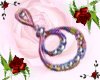 R/bow Oval Drop Earrings
