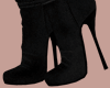 E* Black Velvet Boots