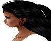 black wet ponytail