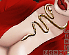 !N Snake Choker Gold