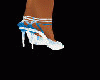 blue/white heels