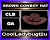 BROWN COWBOY HAT