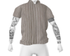 Ribbed Knit V-Neck