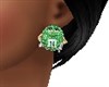 M&M GREEN EARRINGS