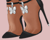 E* Black Butterfly Heels