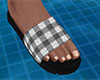 Gray Sandals Plaid 5 (M)