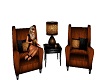 leopard coffee chairs