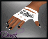 Q Music Gloves Blk/Wht