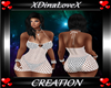 Crochet Net White Dress