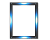 blue neon frame