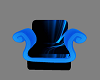 Blue/Black Cuddle Chair