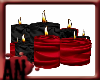 [AN]Blk/Red Floor Candle