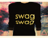 Black Swag Sweater - F