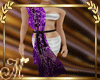 purple lace Drape & Belt