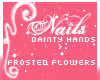 [Mel]Frosted Flower Nail