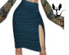 Chica Blue Slit Skirt