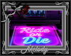 ~Ride or Die Neon Rug~
