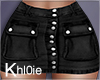 K black denim skirt