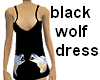 black sexy wolf dress