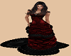 All Red Victorian Gown