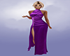 ~N~ Purple Satin Gown