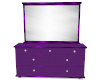 purple dresser w/mirror