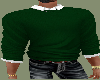 Sweater w Shirt Green