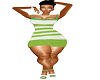 bf lime green/white dres