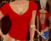 SE-Backless Tshirt Red