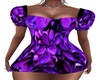Violet Flower Dress