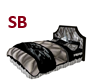 SB* Silver and Black Bed