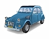 Citroen 2CV Blue