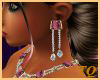 ~TQ~pink square earrings