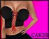 corset blk an red