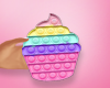 rainbow cupcake popit