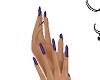 Star Hands Purple Nails