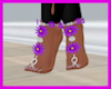 Di* Purple Flowered Feet