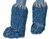 Blue Jean Furry Boot