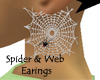 Spider & Web Earings
